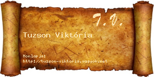 Tuzson Viktória névjegykártya